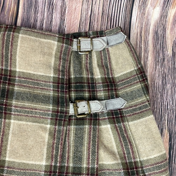 Wool Blend Pleated Skirt - Picture 2 of 12